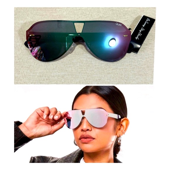 NWT Quay Australia “STAY AFLOAT” Pink/Pink Sunglasses - Picture 1 of 13